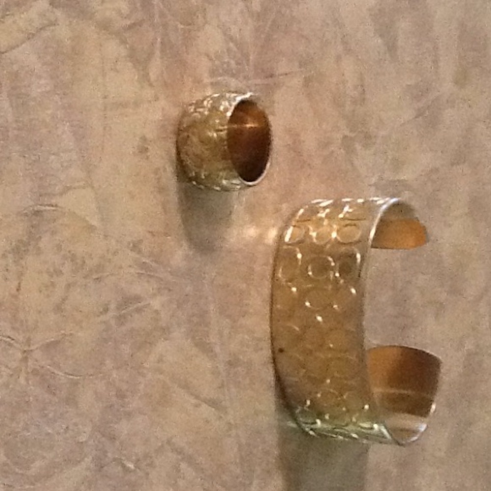 Coach Cuff and Ring Set